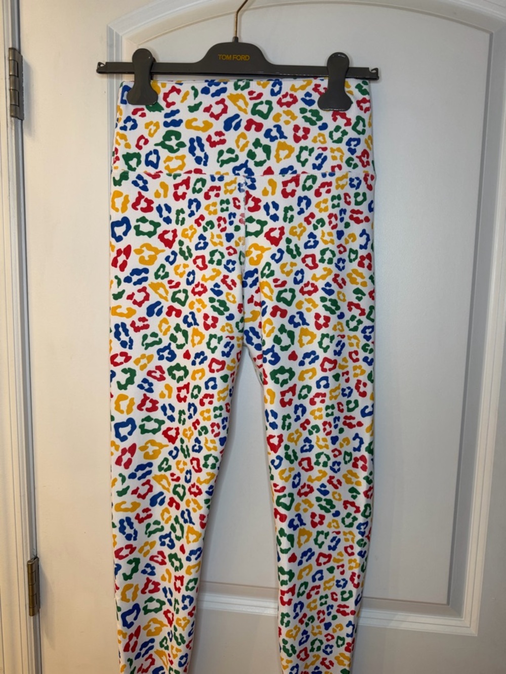 BeachRiot Multicolor Leopard Print Leggings, size L